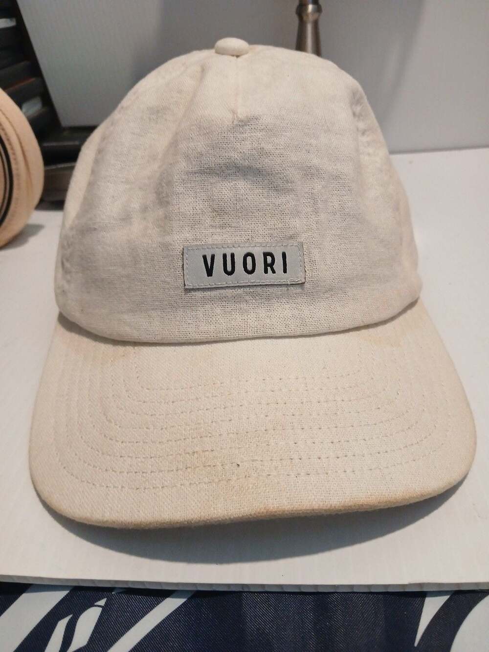 Vuori Signal Hemp Cap Off White Snapback Hat